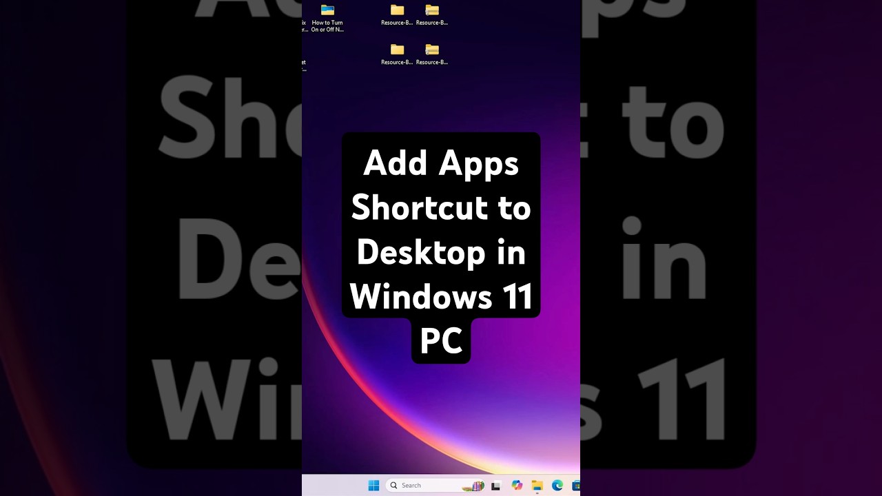 Add App Shortcuts to Windows 11 Desktop 🖥️