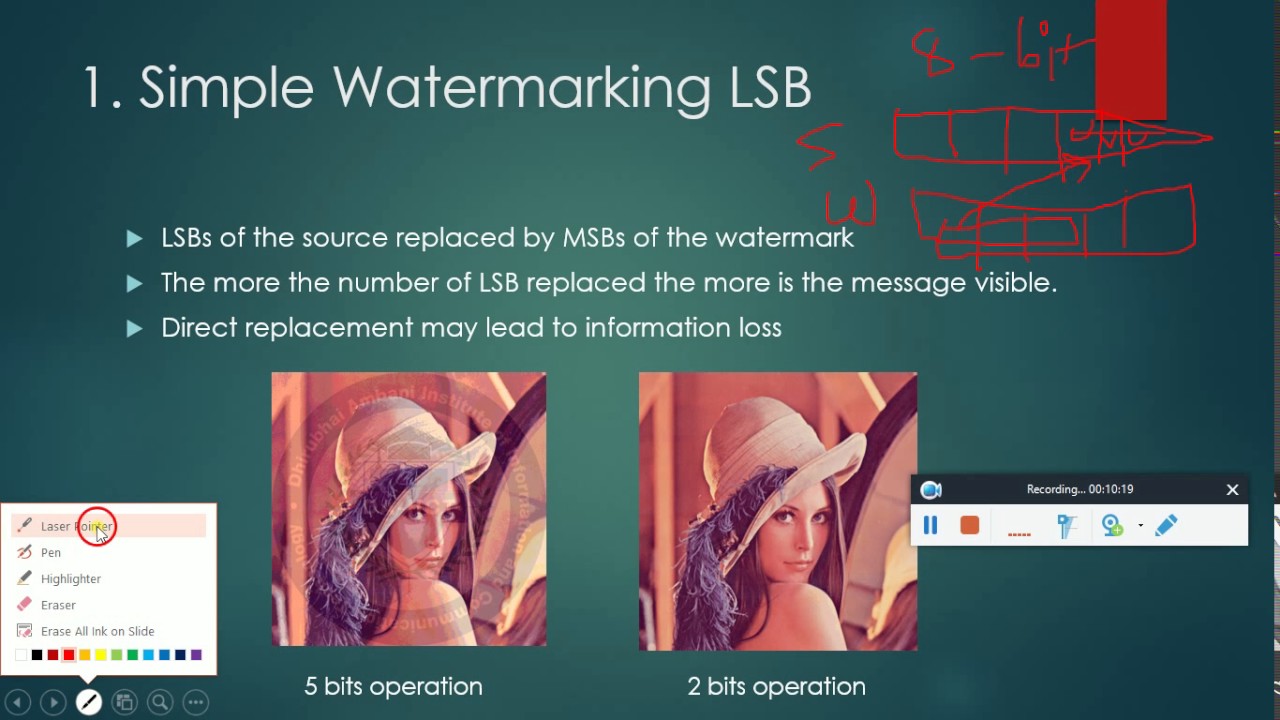 IT 468: Digital Watermarking with DNA Computing