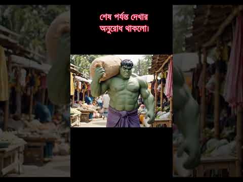 হাল্ক ও চীনা কাকু পর্ব ৩: হাঙরের শুঁটকি বেচতে গিয়ে যা হলো! Funny AI made Halka Bangla Video #funny