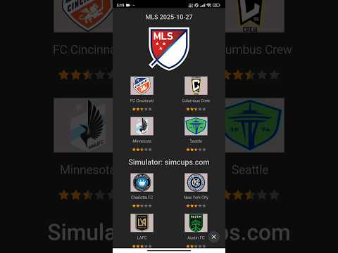 MLS Predictions 2025-10-27 | FC Cincinnati vs Columbus Crew & Minnesota United vs Seattle