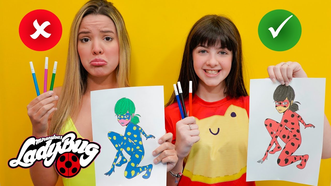 Giovanna Colorindo com 3 Cores 🎨 Desafio Criativo e Divertido!