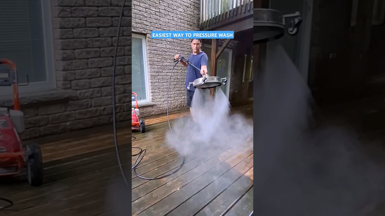 Easy Pressure Washing with Surface Cleaner 🧼