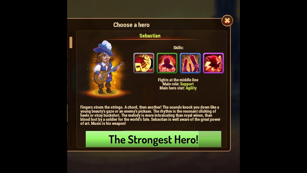 Hero Wars: Sebastian, the Most Powerful Hero 💥