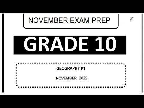 GEOGRAPHY GRADE 10 PAPER 1 2025 GEOGRAPHY GRADE 10 MEMO THUNDEREDUC GRADE 10 GEO P 1 TERM 4 EXAM GEO