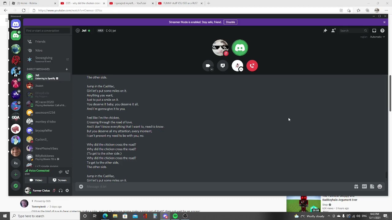 Friend Attempts CG5's 'Why Did the Chicken Cross' 🎤