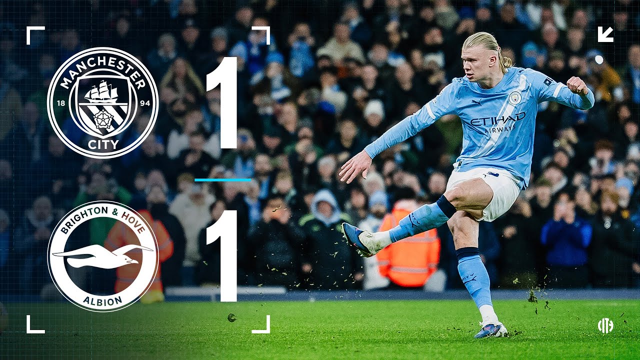HIGHLIGHTS! City share the Premier League spoils with Brighton | Man City 1-1 Brighton | PL