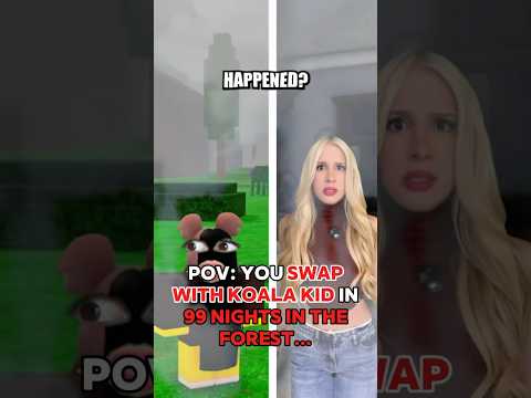 When You “SWAP ROLES” W/ KOALA KID in 99 NIGHTS IN THE FOREST on ROBLOX… 🐨