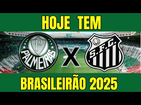 HOJE TEM PALMEIRAS CONTRA SANTOS AO VIVO - PROVÁVEL ESCALAÇÃO - DESFALQUES DOS TIMES