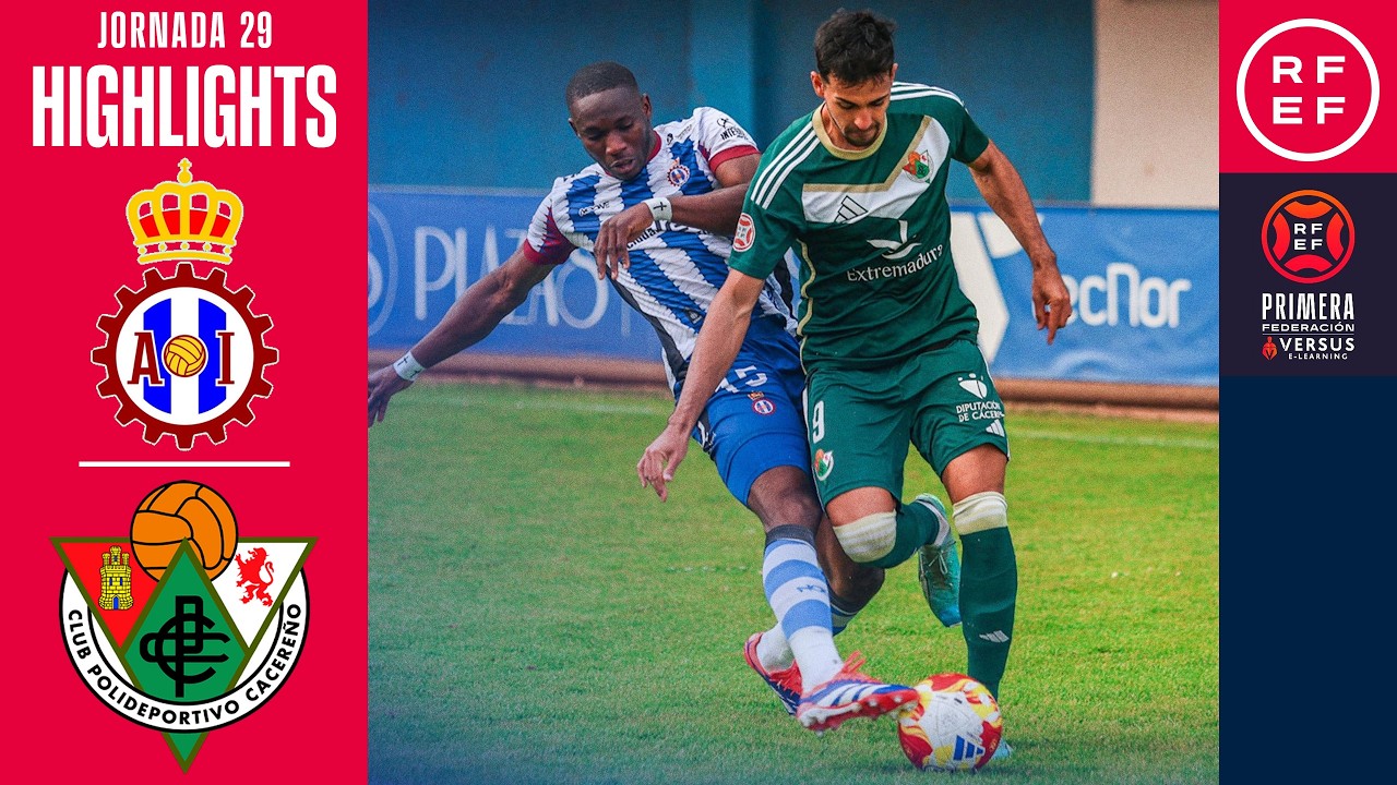 Resumen #PrimeraFederación | Real Avilés Ind 1-1 CP Cacereño | Jornada 29 | Temporada 2025/2026
