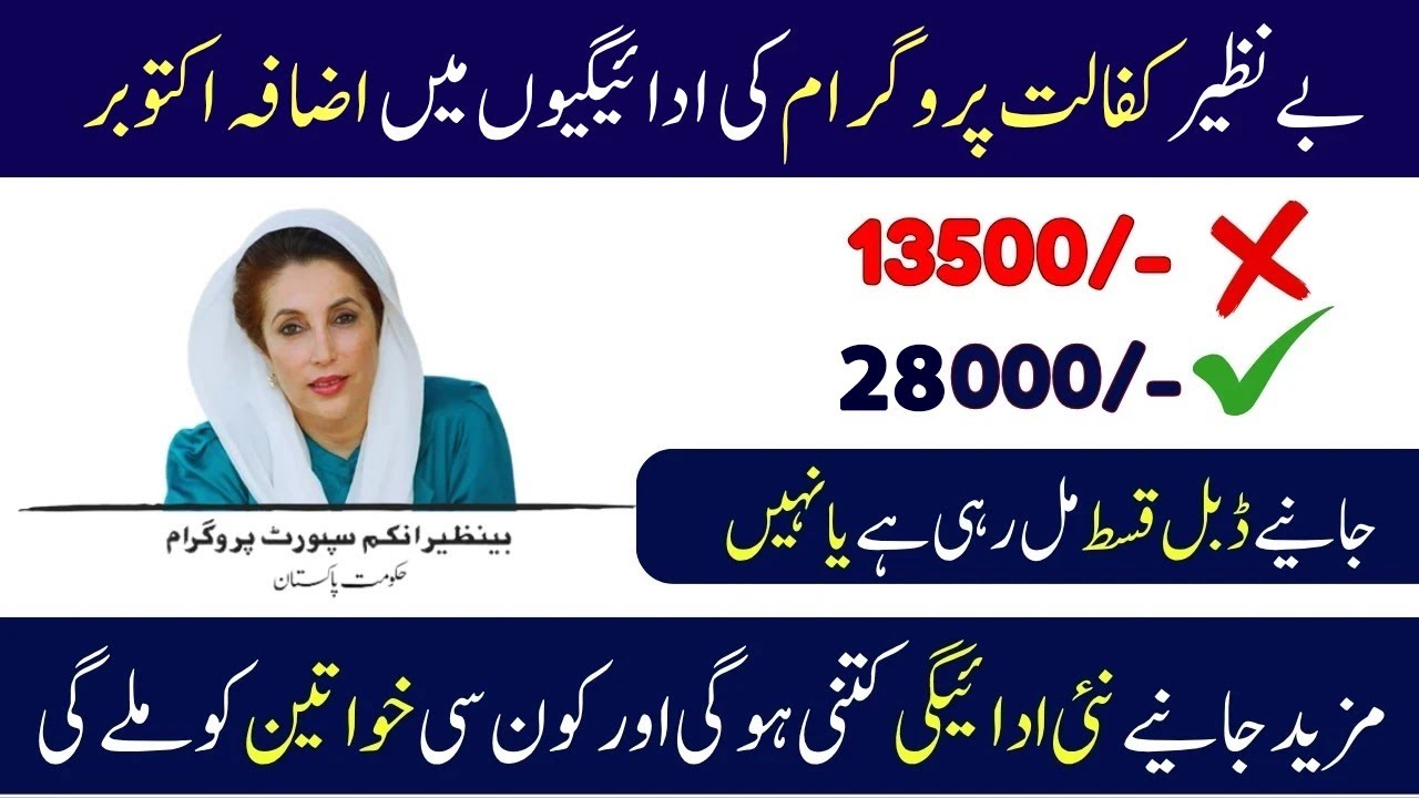 بینظیر کفالت پروگرام کی نئی قسط (28,000) اور فیز 3 کی تازہ ترین معلومات 2025 💰