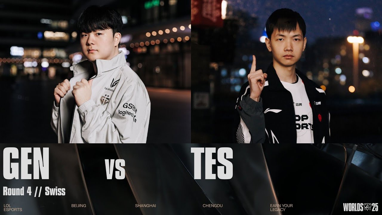 GEN vs TES | Worlds 2025 Game 1 🇨🇭