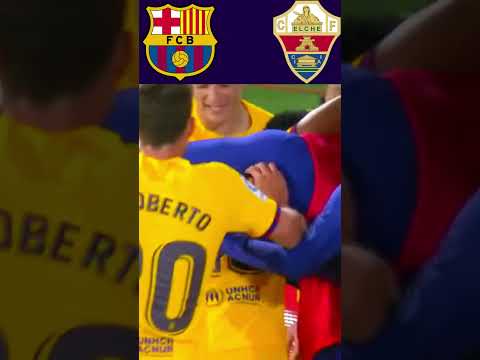 BARCA VS ELCHE I 4-0 I LALIGA I HIGHLIGHTS #shorts
