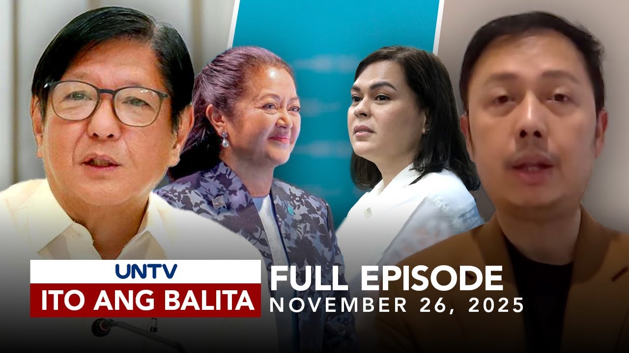 UNTV: Balita Nov 26, 2025 - VP Sara's Leadership & Agriculture Prices