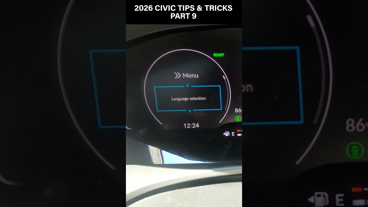 2026 Civic: Customize Your Dash Display