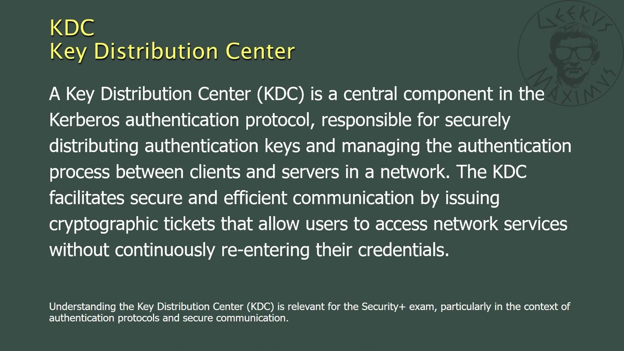 KDC in Kerberos: Central Authentication Hub