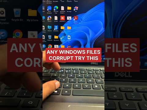 How to repair windows corrupted files #pctips #laptoptips #shorts