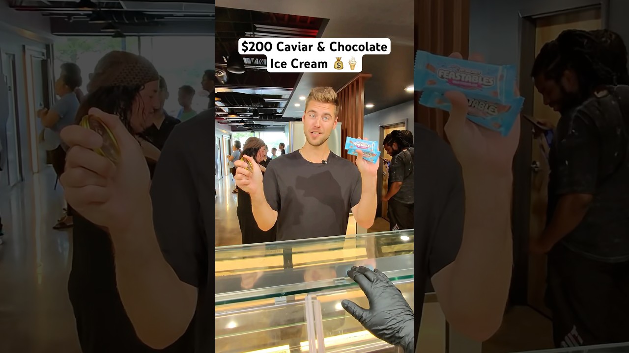 Luxury Unveiled: Man Brings $200 Caviar & Chocolate 🍫