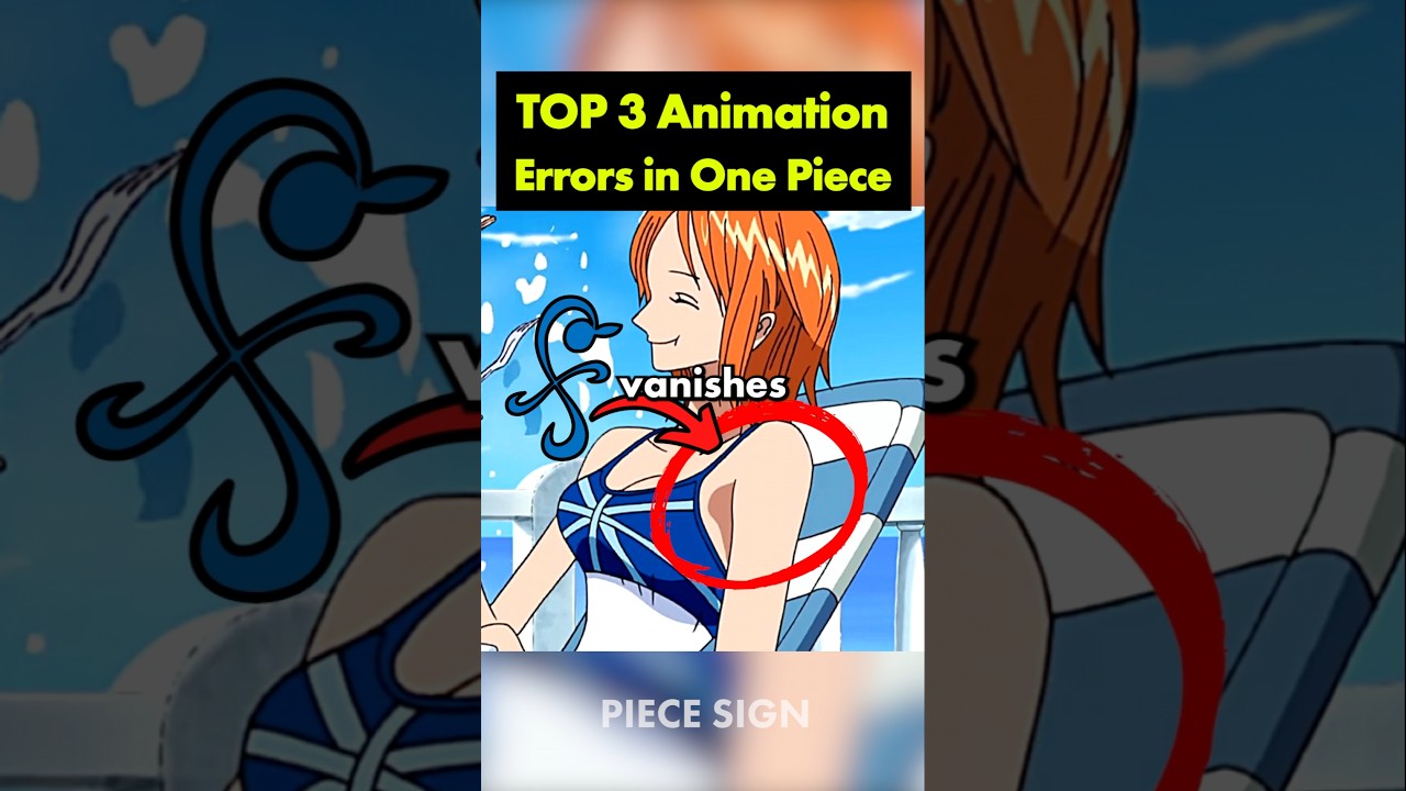 TOP 3 Hilarious Animation Blunders in One Piece You Have to See! ๐