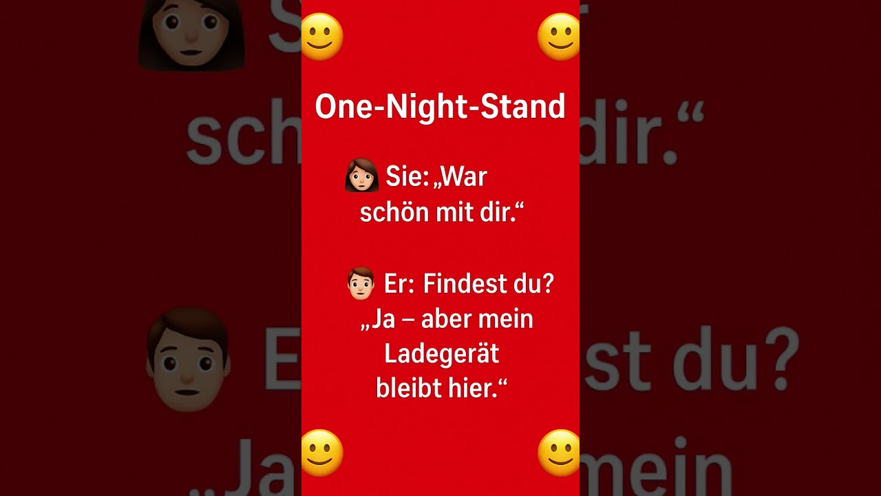 One Night Stand & Ladegerät 😂