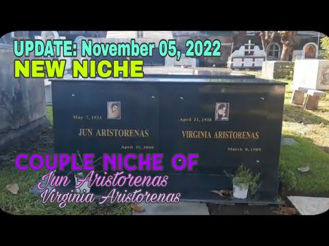 Jun Aristorenas and Virginia Gaerlan Aristorenas (Actor/ Actress) Rest at Manila Memorial Park Sucat
