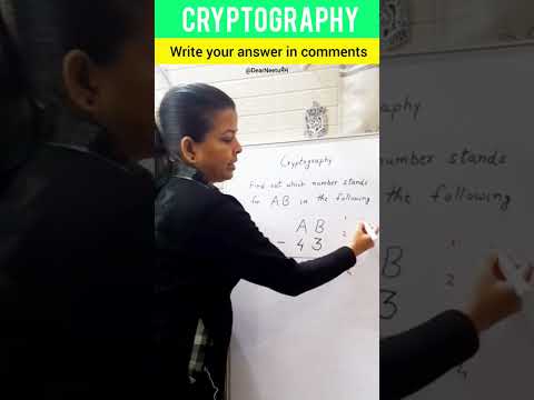 Cryptography Question 2 🤩🤔 #shorts #ytshorts #mathsshorts #mathstricks