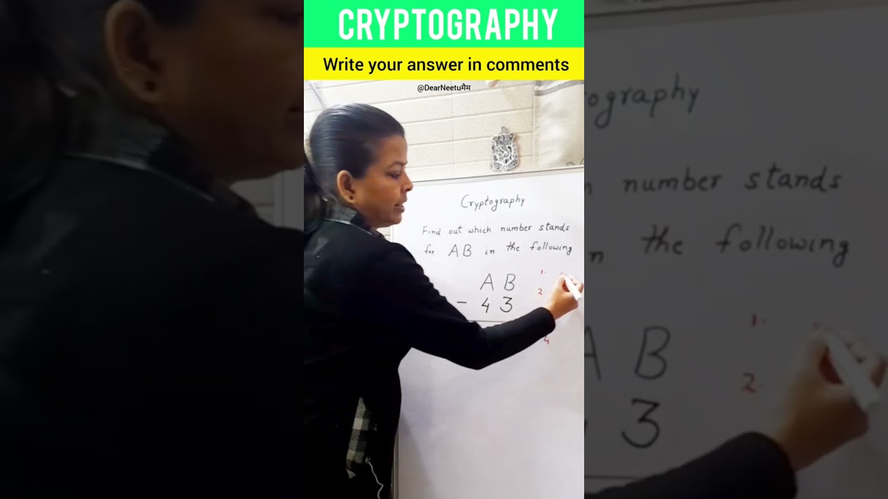 Crack This Cryptography Puzzle! 🔐 | Quick Math Trick #shorts