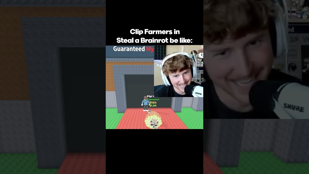 Epic Clip Farm Fail in Minecraft's Steal a Brainrot! 🎮