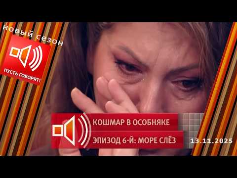 Кошмар в особняке. Эпизод 6: море слез. Пусть говорят. Выпуск от 13.11.2025