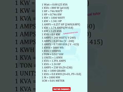 electrical formula #electronic #electrical #electricalformula #electrical