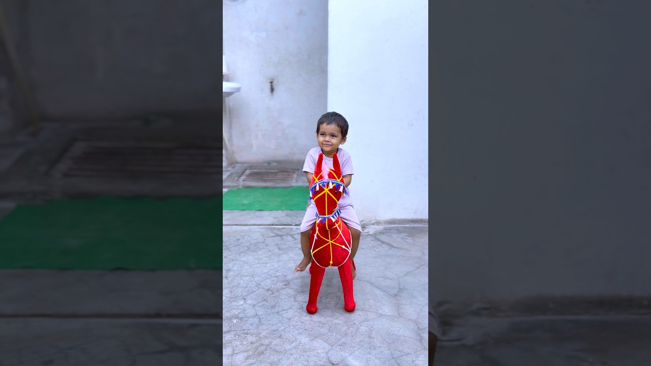 Devanshi Riding a Horse for the First Time 😲❤️ #shorts #viralvideo