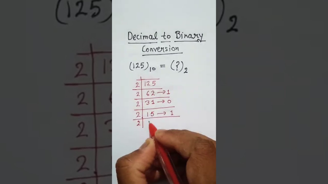 Quick & Easy Decimal to Binary Conversion Tutorial 🔢
