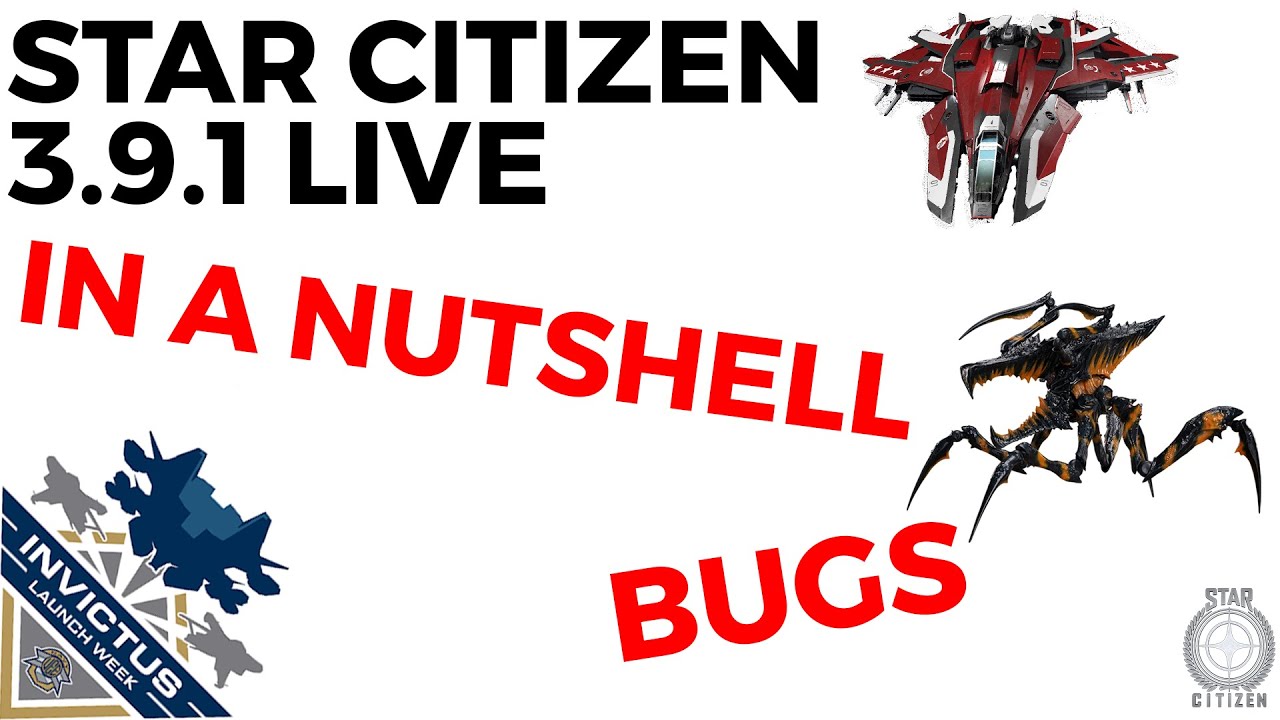 PARODY Star Citizen Invictus Launch Week 3.9.1 LIVE launch in a NUTSHELL