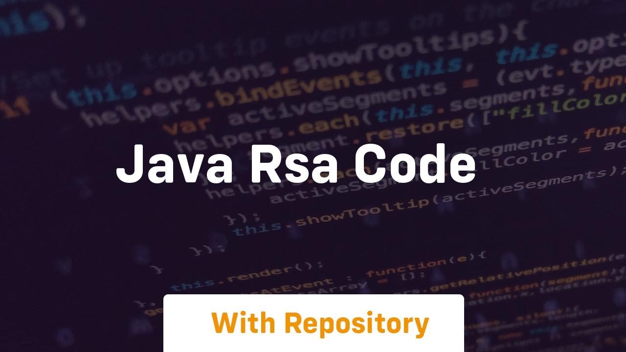 Java RSA Code for Secure Data 🔐