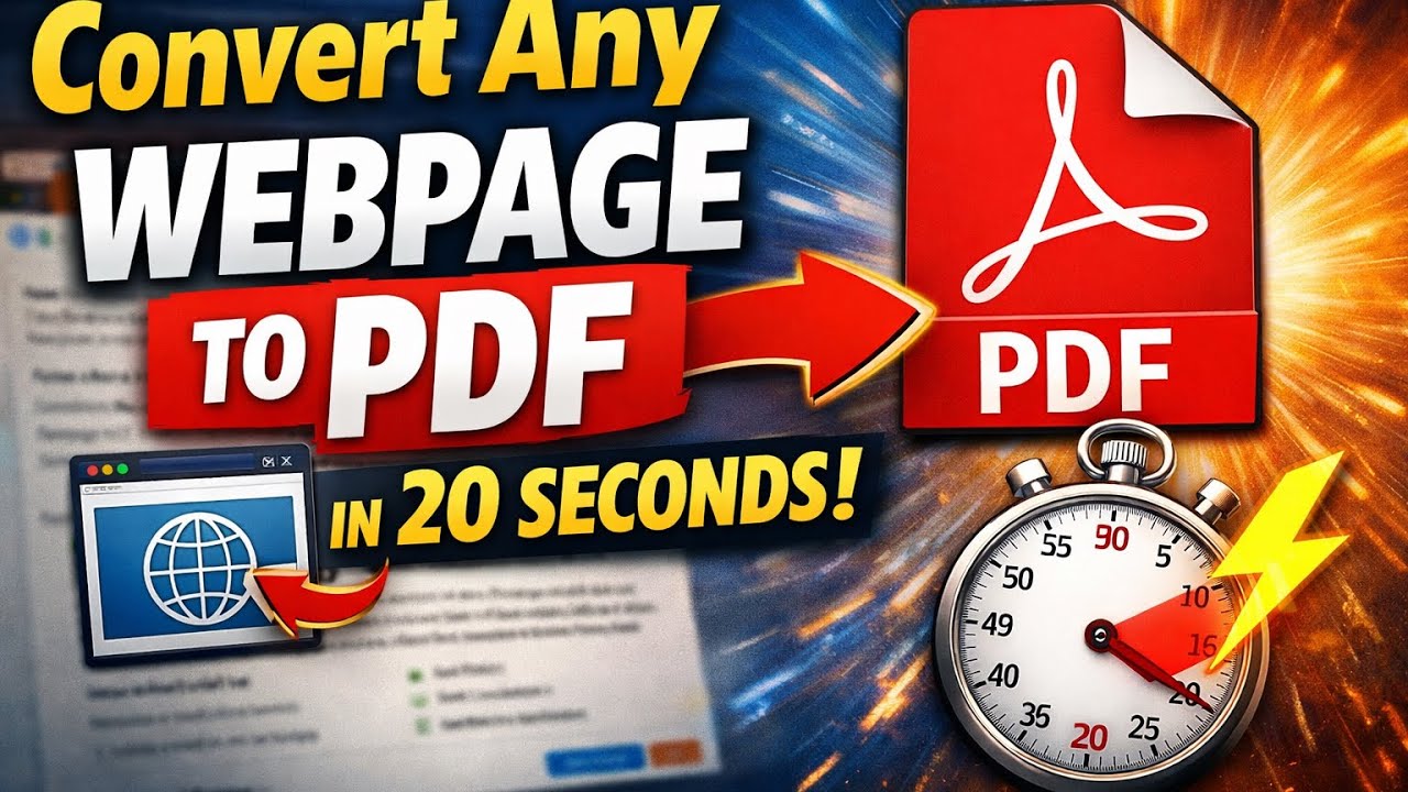Quickly Convert Webpages to PDF on Mac in 20s🔥
