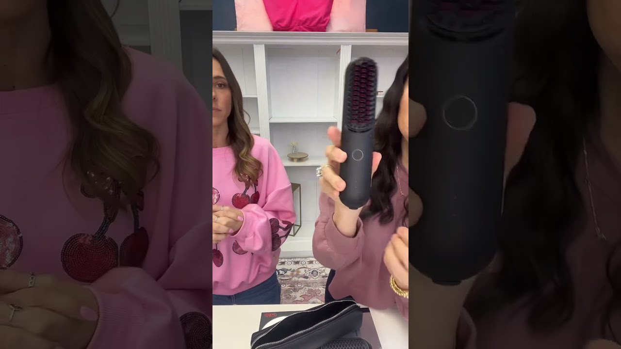 ✨Say goodbye to bad hair days with the TYMO PORTA, the ultimate cordless hair straightener brush!🙌