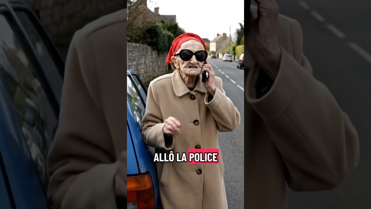 Mamie Gisèle et la police 😂 #humour #france #blague #ai #drole
