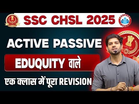 SSC CHSL 2025 || Most Important Active & Passive Voice || By Sanjeev Thakur Sir
