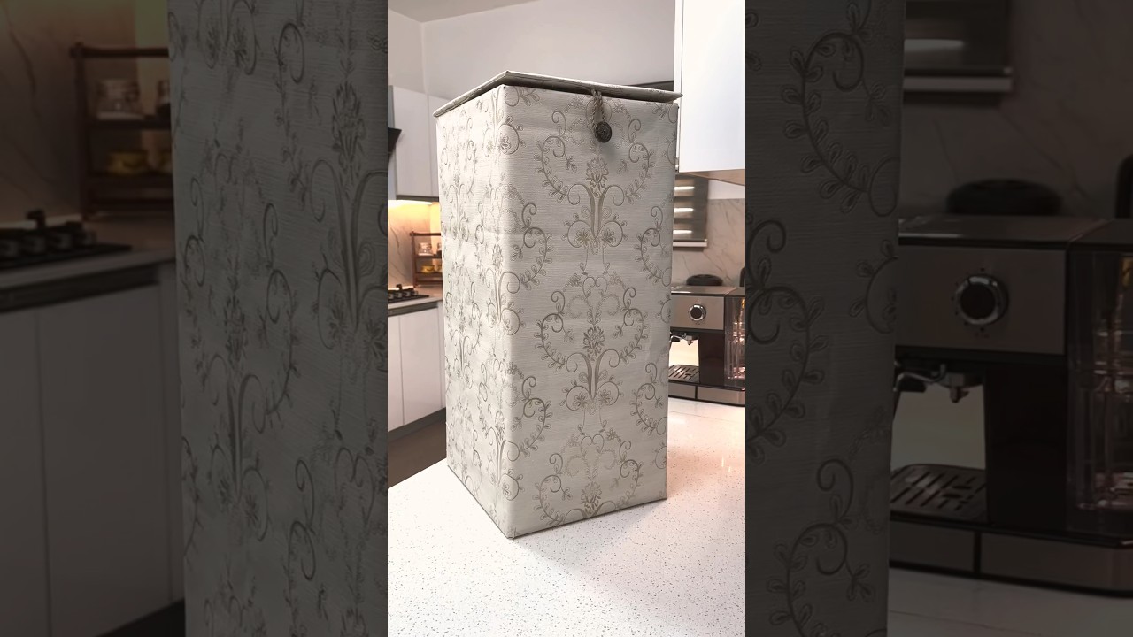 Transform Waste Cardboard Boxes into Stylish DIY Storage Baskets 🧺