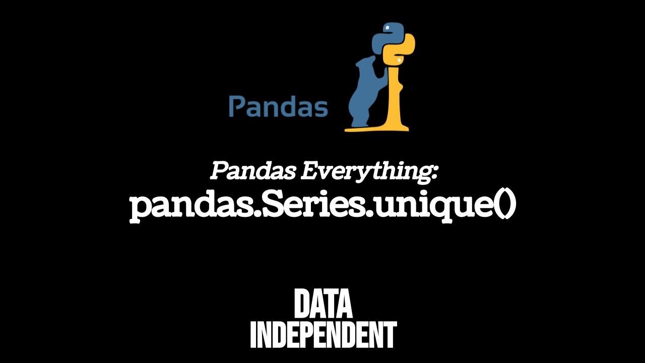 Pandas Unique Values with pd.Series.unique() 🧩