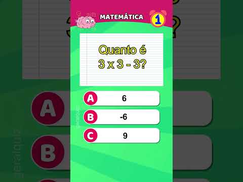Você é bom em matemática? Teste seu conhecimento com esse quiz de matemática #quiz #matemática