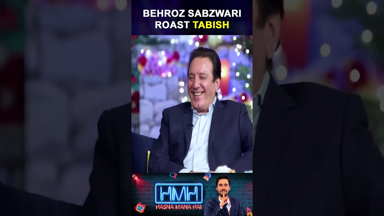 Behroz Sabzwari Roasts Tabish | Hasna Mana Hai | Top Pakistani Comedy of 2023 😂