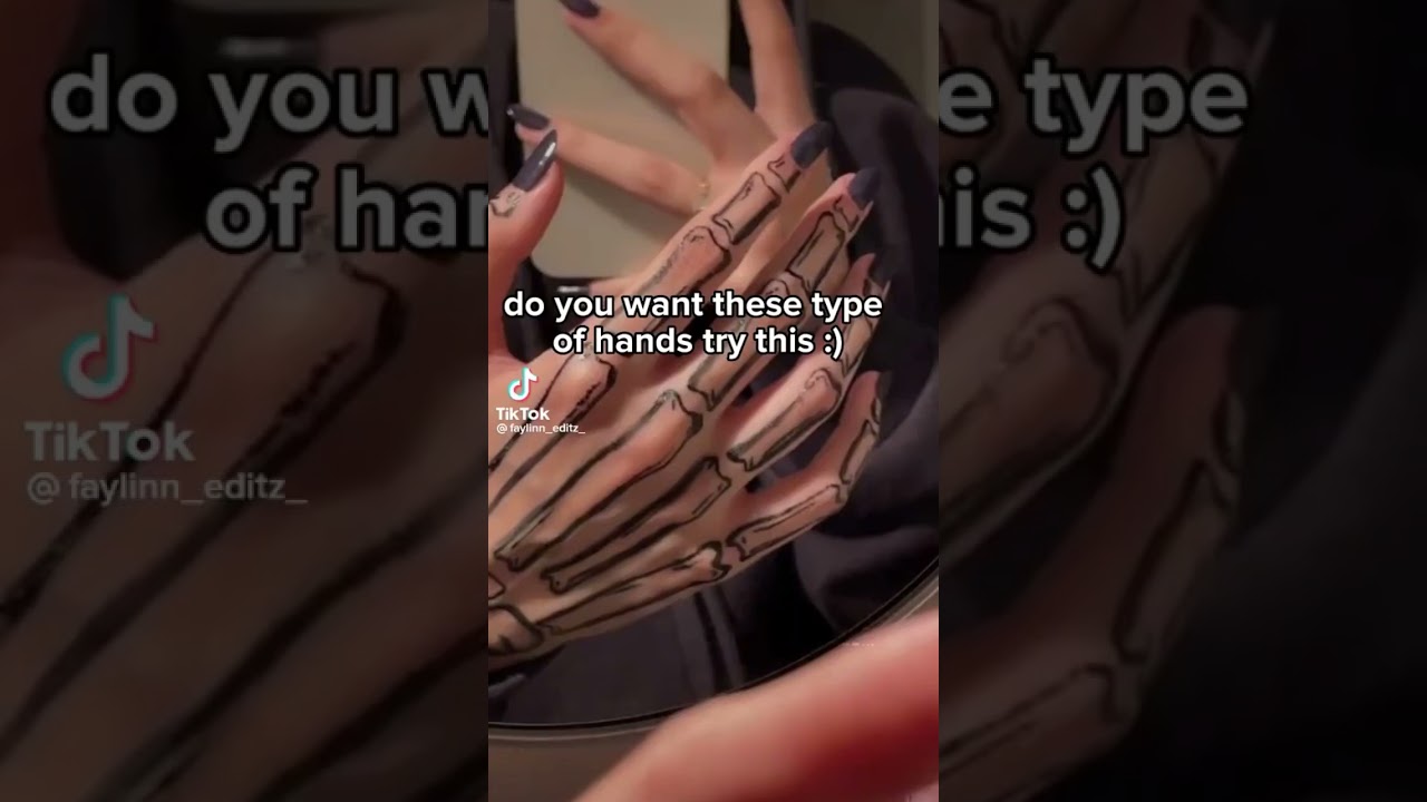 Halloween Skull Hand Tutorial 🎃