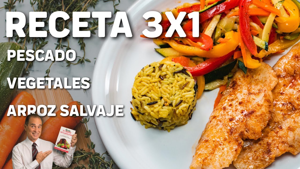 Dieta 3x1: Pescado a la Paprika con Vegetales y Arroz Salvaje 🥗