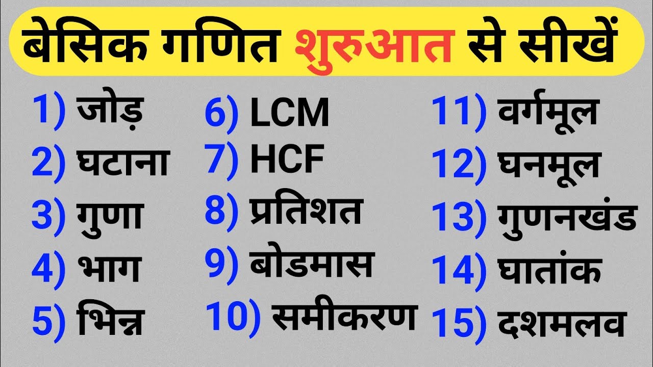 गणित सीखने का आसान तरीका: शुरुआत से बेसिक मैथ कैसे सीखें 🧮