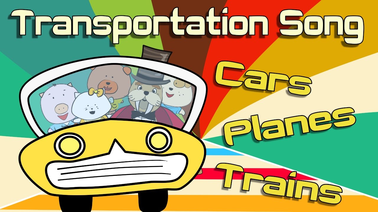 Transportation Song for Kids 🚗 | The Singing Walrus