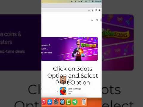 Save WebPage as PDF File on Google Chrome in Mac #shorts