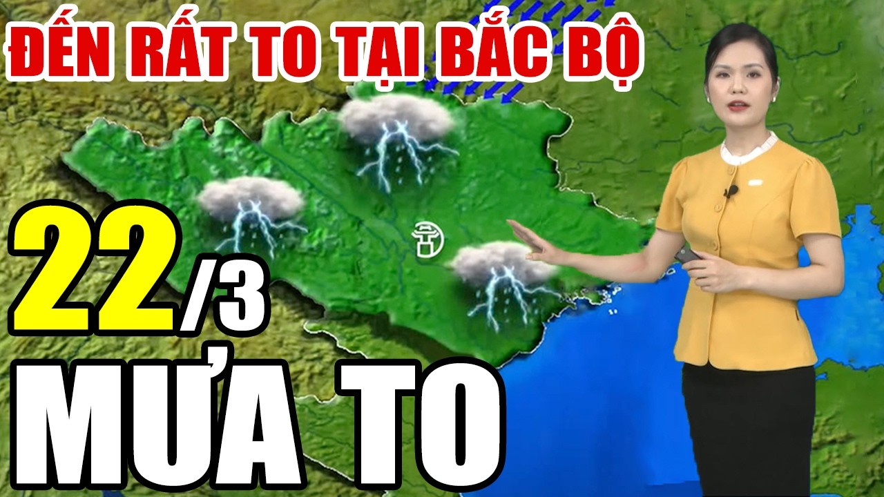 Dự báo thời tiết hôm nay & mai 22/3/2026 ☀️