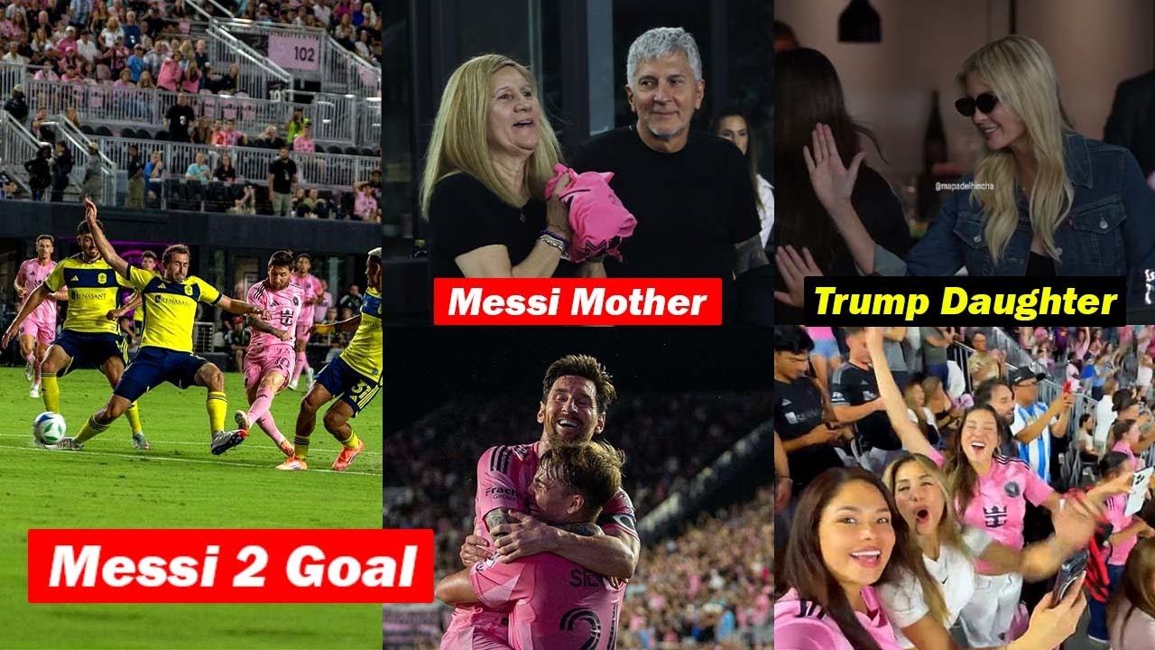 Inter Miami Fans Celebrate Messi’s 2 Goals vs Nashville ⚽