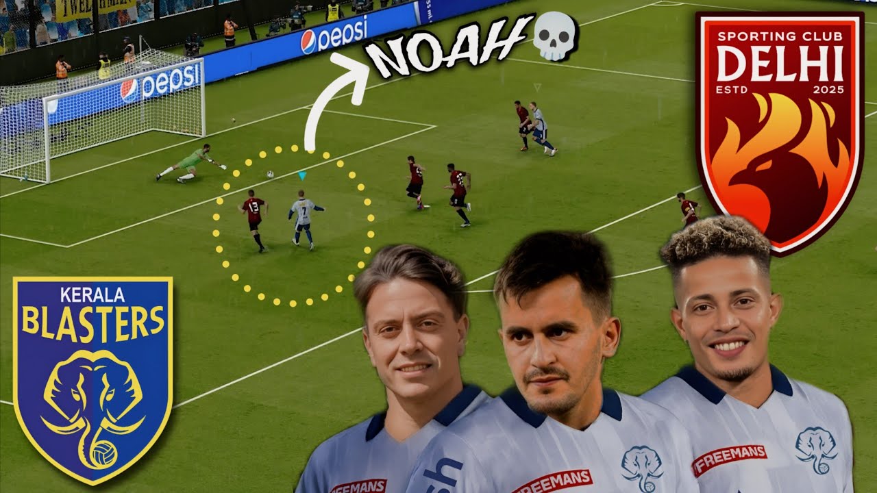 Super Cup Thriller: Kerala Blasters vs Sporting Club Delhi 🏆 | Epic PES Gameplay in Malayalam