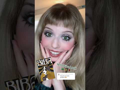 Biba makeup look from 1970! #1970s #makeupshorts #vintage #makeuptutorial #70s #artdeco
